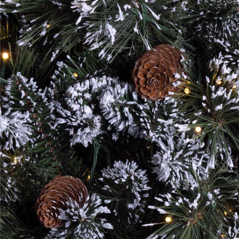 Holiday Bright Lights 1-2 Tree 7-1/2 ft. Full LED 2000 ct Tripoli Pine Sparkle Color Changing Christ