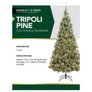 Holiday Bright Lights 1-2 Tree 7-1/2 ft. Full LED 2000 ct Tripoli Pine Sparkle Color Changing Christ