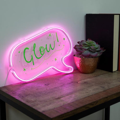 Fizz Light Up Neon Effect Message Frame 1 pk