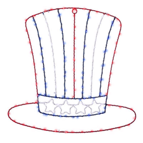 Celebrations Patriotic Silhouette Window Decor Metal 1 pk