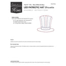 Celebrations Patriotic Silhouette Window Decor Metal 1 pk