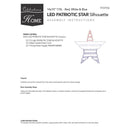 Celebrations Patriotic Star Silhouette Window Decor Metal 1 pk