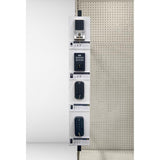 36 in. H X 22.688 in. W X 1.75 in. L White Swing Arm Displayer Metal/Wood