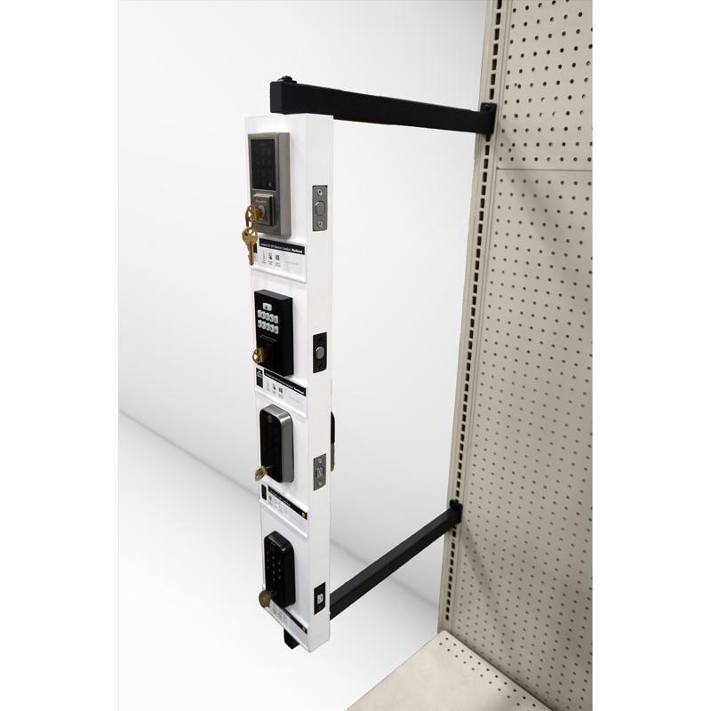 36 in. H X 22.688 in. W X 1.75 in. L White Swing Arm Displayer Metal/Wood