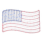 Celebrations Patriotic Flag Silhouette Window Decor Metal 1 pk