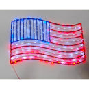Celebrations Patriotic Flag Silhouette Window Decor Metal 1 pk