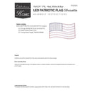 Celebrations Patriotic Flag Silhouette Window Decor Metal 1 pk