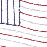 Celebrations Patriotic Flag Silhouette Window Decor Metal 1 pk