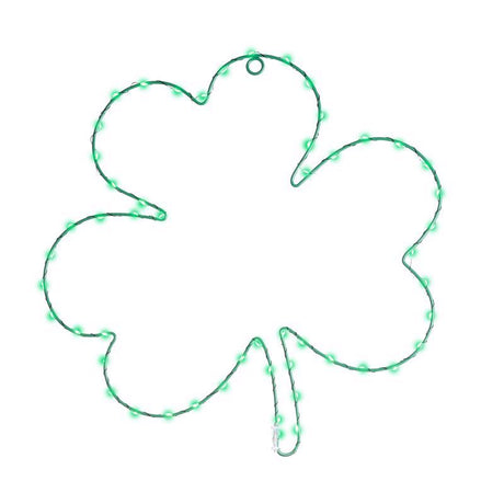 Celebrations Shamrock Silhouette Window Decor Metal 1 pk
