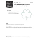 Celebrations Shamrock Silhouette Window Decor Metal 1 pk