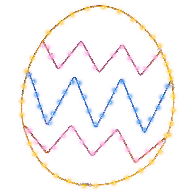 Celebrations Easter Egg Silhouette Window Decor Metal 1 pk