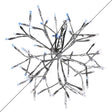 Celebrations Platinum LED Blue/Pure White Rechargeable Shimmering Sphere 12 in. Hanging Decor