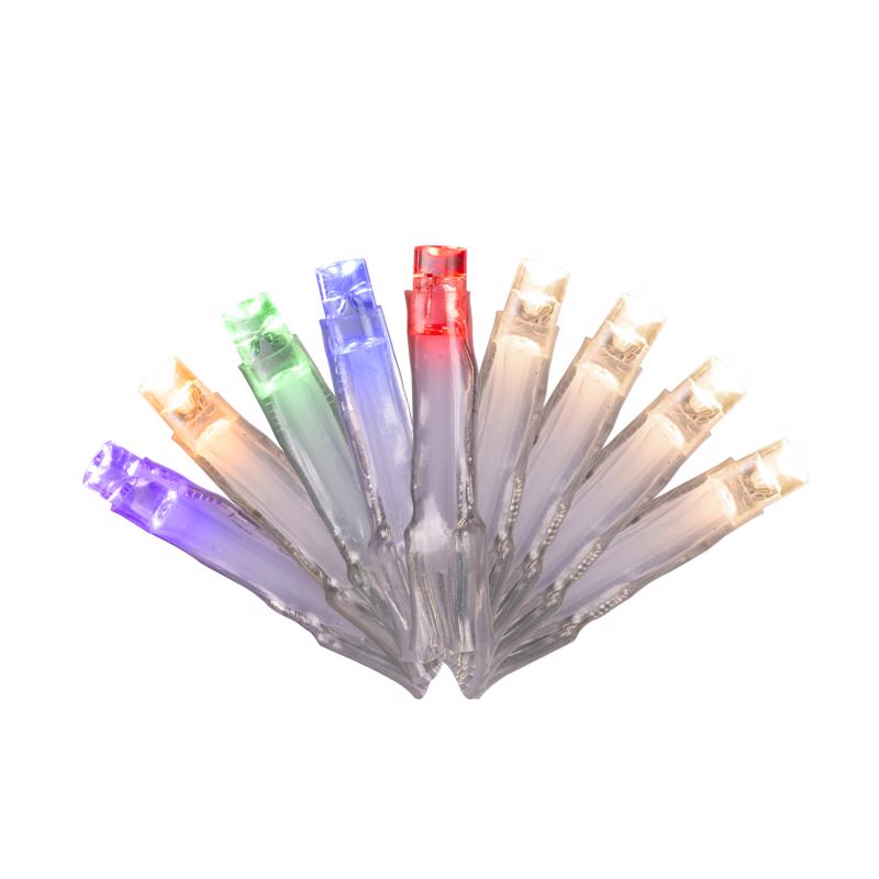 Celebrations LED Rice Multicolored/Warm White 200 ct Icicle Christmas Lights