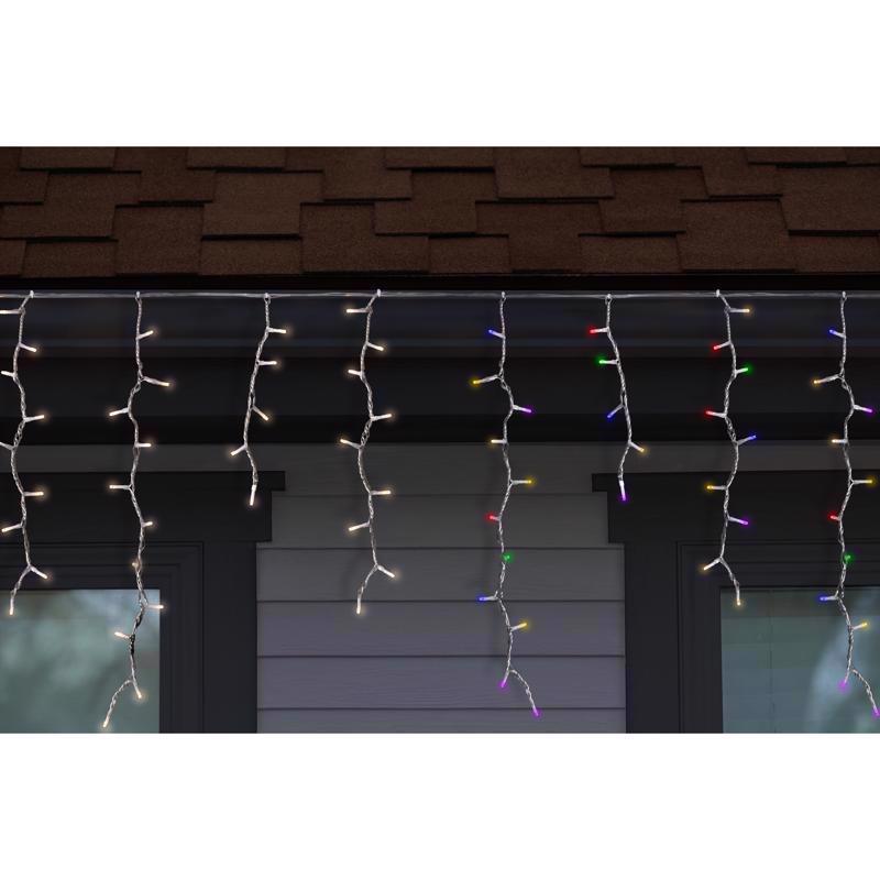 Celebrations LED Rice Multicolored/Warm White 200 ct Icicle Christmas Lights