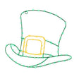 Celebrations Shamrock Hat Silhouette Window Decor Metal 1 pk