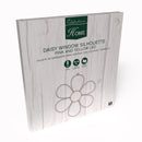 Celebrations Daisy Flower Silhouette Window Decor Metal 1 pk