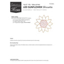 Celebrations Sunflower Silhouette Window Decor Metal 1 pk