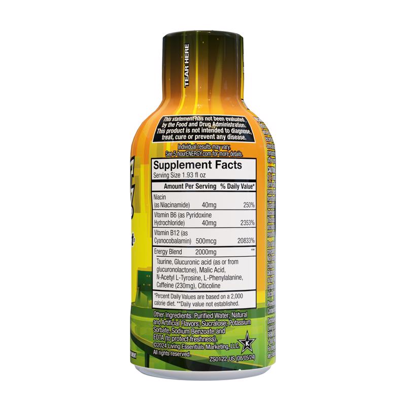 5-hour Energy Ultimate Citrus Sugar Free Citrus Lime Energy Shot 1.93 oz