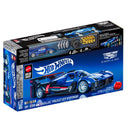 Hot Wheels Brick Shop Speed Series Cadillac Project GTP Hypercar Building Set Blue, Red 236 pc