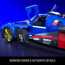 Hot Wheels Brick Shop Speed Series Cadillac Project GTP Hypercar Building Set Blue, Red 236 pc