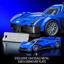 Hot Wheels Brick Shop Speed Series Cadillac Project GTP Hypercar Building Set Blue, Red 236 pc