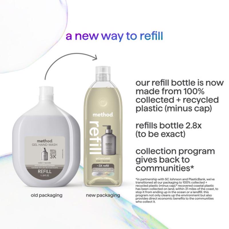 Method Violet & Lavender Scent Gel Hand Wash 34 oz