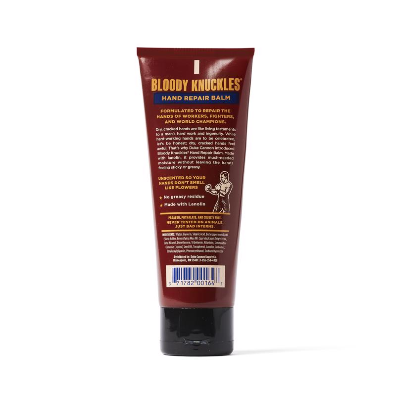 Duke Cannon Bloody Knuckles Fragrence Free Scent Hand Repair Balm 3 oz 1 pk
