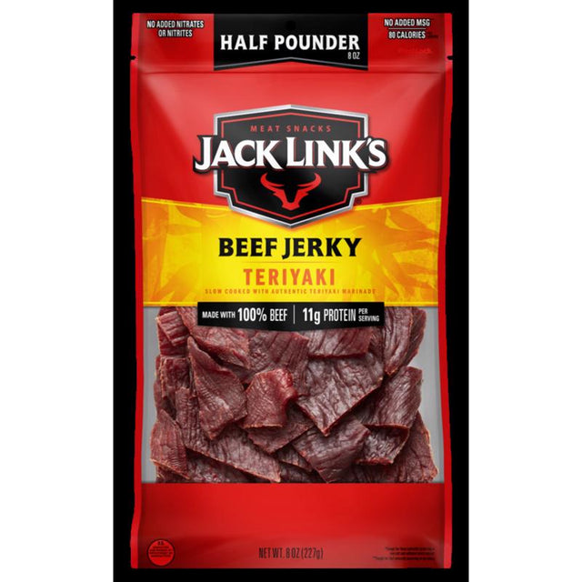 Jack Link's Teriyaki Beef Jerky 8 oz Bagged