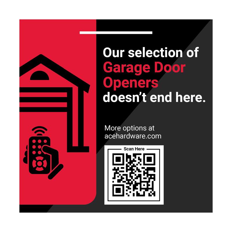 GARAGE DOOR OPENER SIGN