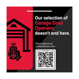 GARAGE DOOR OPENER SIGN