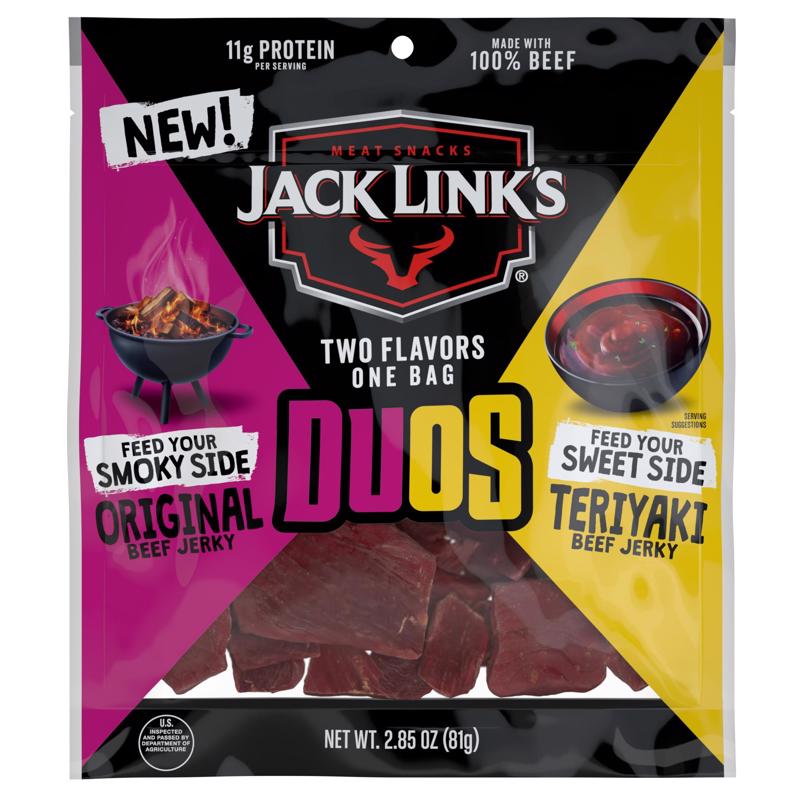 Jack Link's Original/Teriyaki Beef Jerky 2.85 oz Bagged