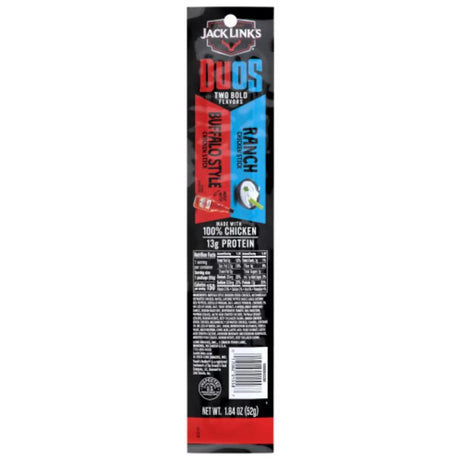 Jack Link's Buffalo Style and Rancho Chicken Sticks 1.84 oz Pouch