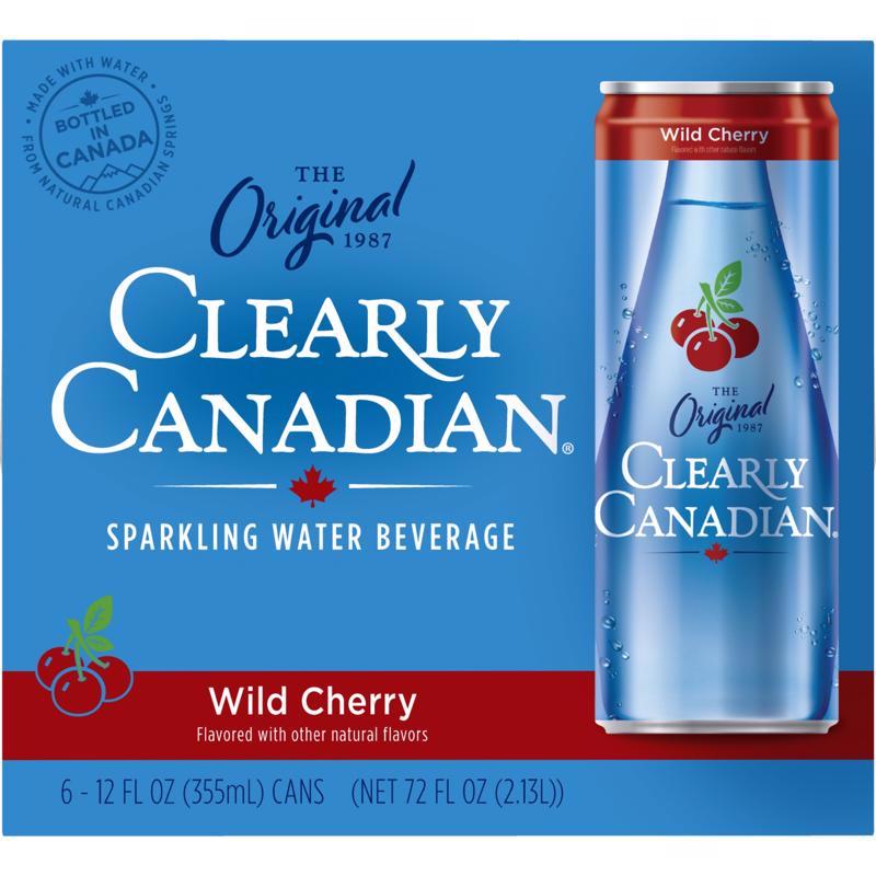 Clearly Canadian Cherry Sparkling Spring Water 12 fl. oz. 1 pk
