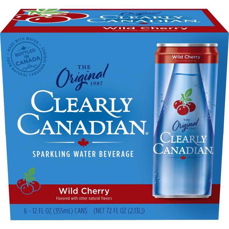 Clearly Canadian Cherry Sparkling Spring Water 12 fl. oz. 1 pk