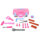 Maxx Bubbles Barbie Tool box Pink/Blue 18 pc