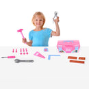 Maxx Bubbles Barbie Tool box Pink/Blue 18 pc