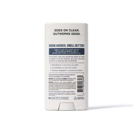 Duke Cannon Midnight Swim White Aluminum Free Deodorant 3 oz 1 pk