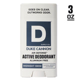 Duke Cannon Midnight Swim White Aluminum Free Deodorant 3 oz 1 pk