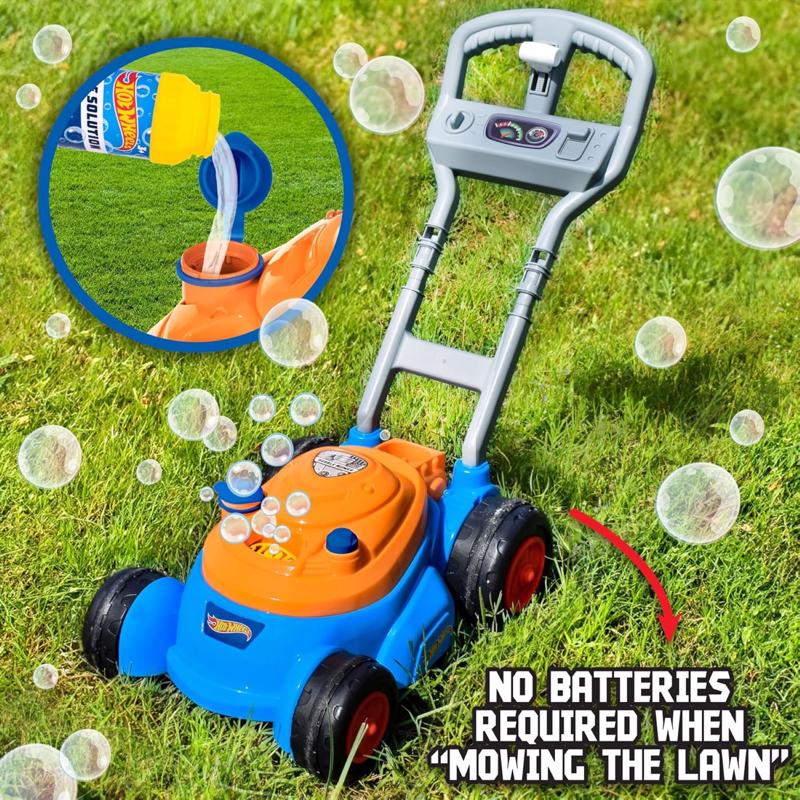 Hot Wheels Bubble N Go Mower Blue/Orange