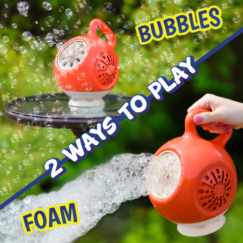 Maxx Bubbles 2-in-1 Bubble & Foam Machine Red