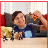 Mattel WWE Knuckle Crunchers Action Figures Multicolored