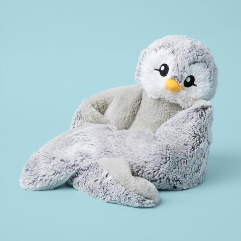 Hugimals World Hugarounds Pax the Penguin Weighted Neck and Shoulder Wrap Gray