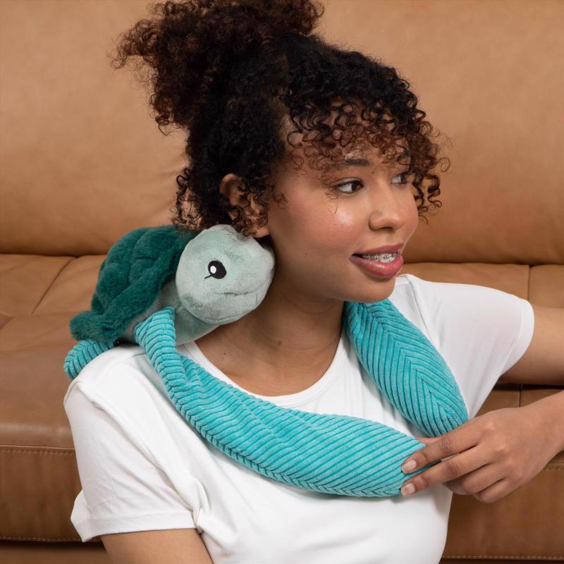 Hugimals World Hugarounds Sidney the Sea Turtle Weighted Neck and Shoulder Wrap Blue