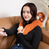 Hugimals World Hugarounds Ollie the Orangutan Weighted Neck and Shoulder Wrap Orange