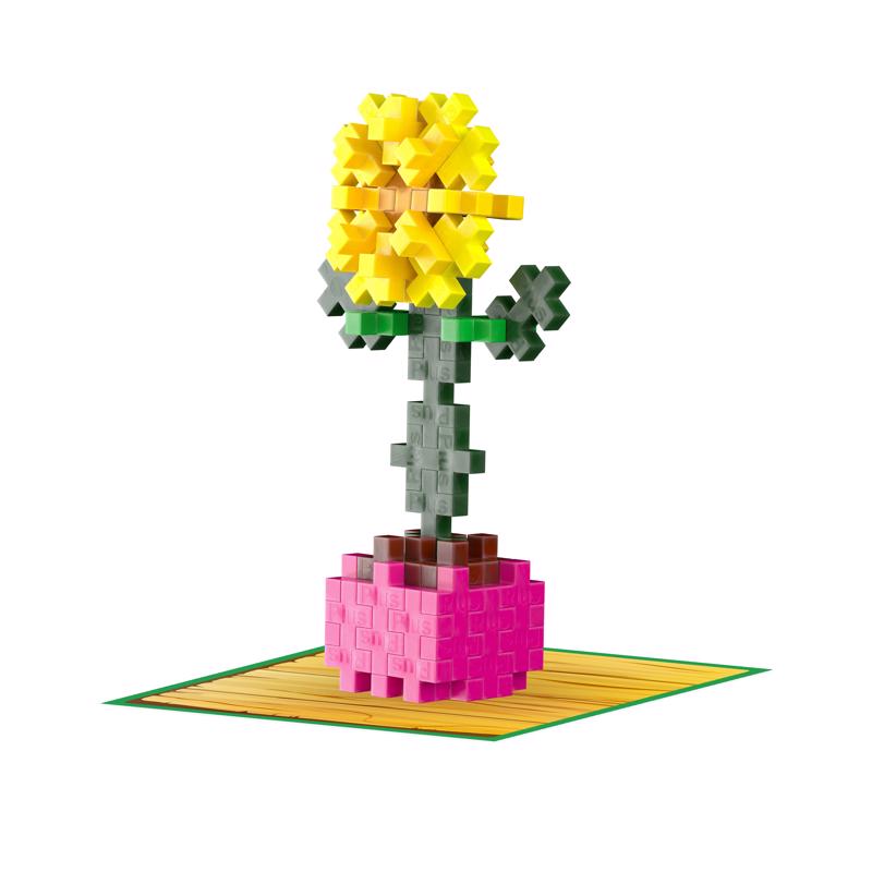 Plus-Plus Playful Plant Packets Building Set Multicolored
