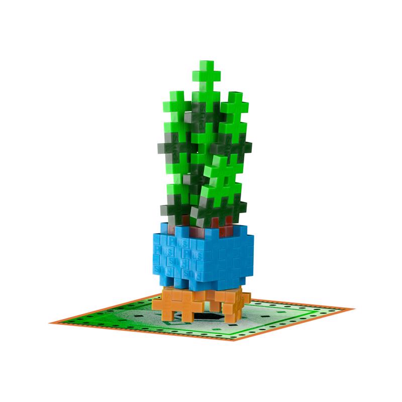 Plus-Plus Playful Plant Packets Building Set Multicolored