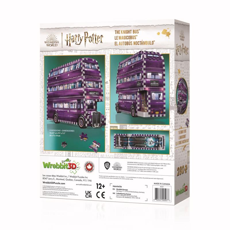 Wrebbit3D Harry Potter Knight Bus 3D Jigsaw Puzzle Multicolored 280 pc