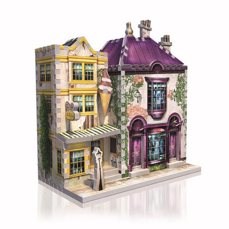 Wrebbit3D Harry Potter Madam Malkin's & Florean Fortescue's Ice Cream 3D Jigsaw Puzzle Multicolored