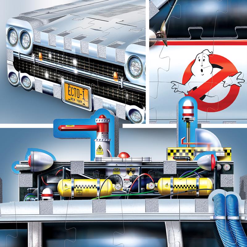Wrebbit3D Ghostbusters Ecto-1 3D Jigsaw Puzzle 280 pc