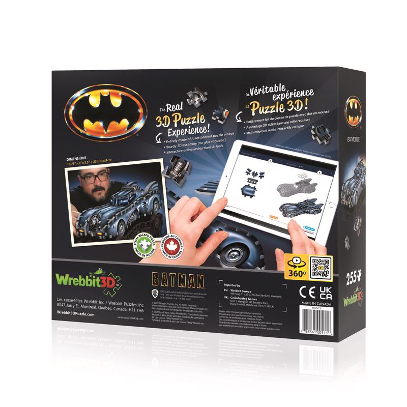 Wrebbit3D Batmobile 3D Jigsaw Puzzle Blue 255 pc
